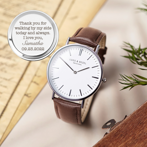 Engraved Men’s Watch – Personalized Gift for Boyfriend, Husband or Dad
