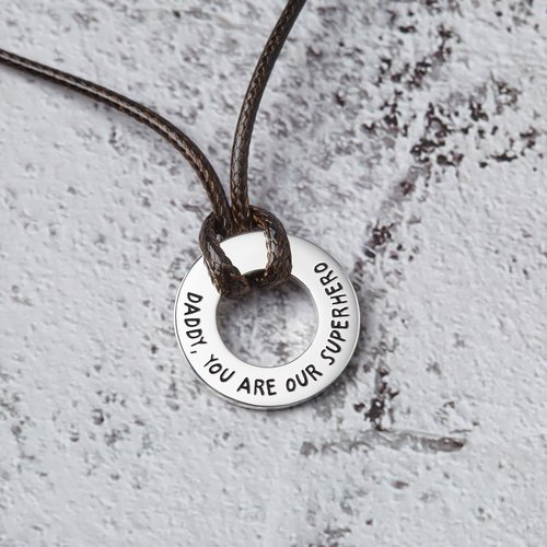 Engraved jewelry for Dad